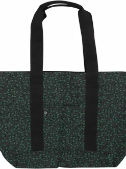 Danefæ Taschen>Ess - Danaskepot Tote Black/Khaki Fleurie