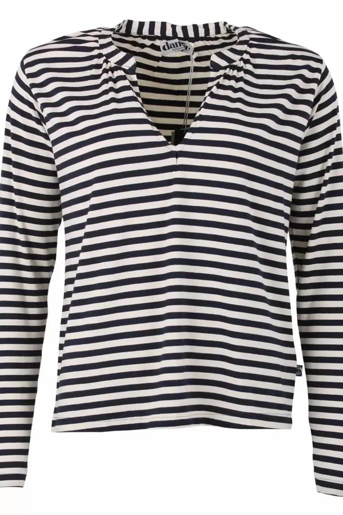 Danefæ Hemden Und Shirts>Ess - Danebaba Wool Blouse Navy/Chalk