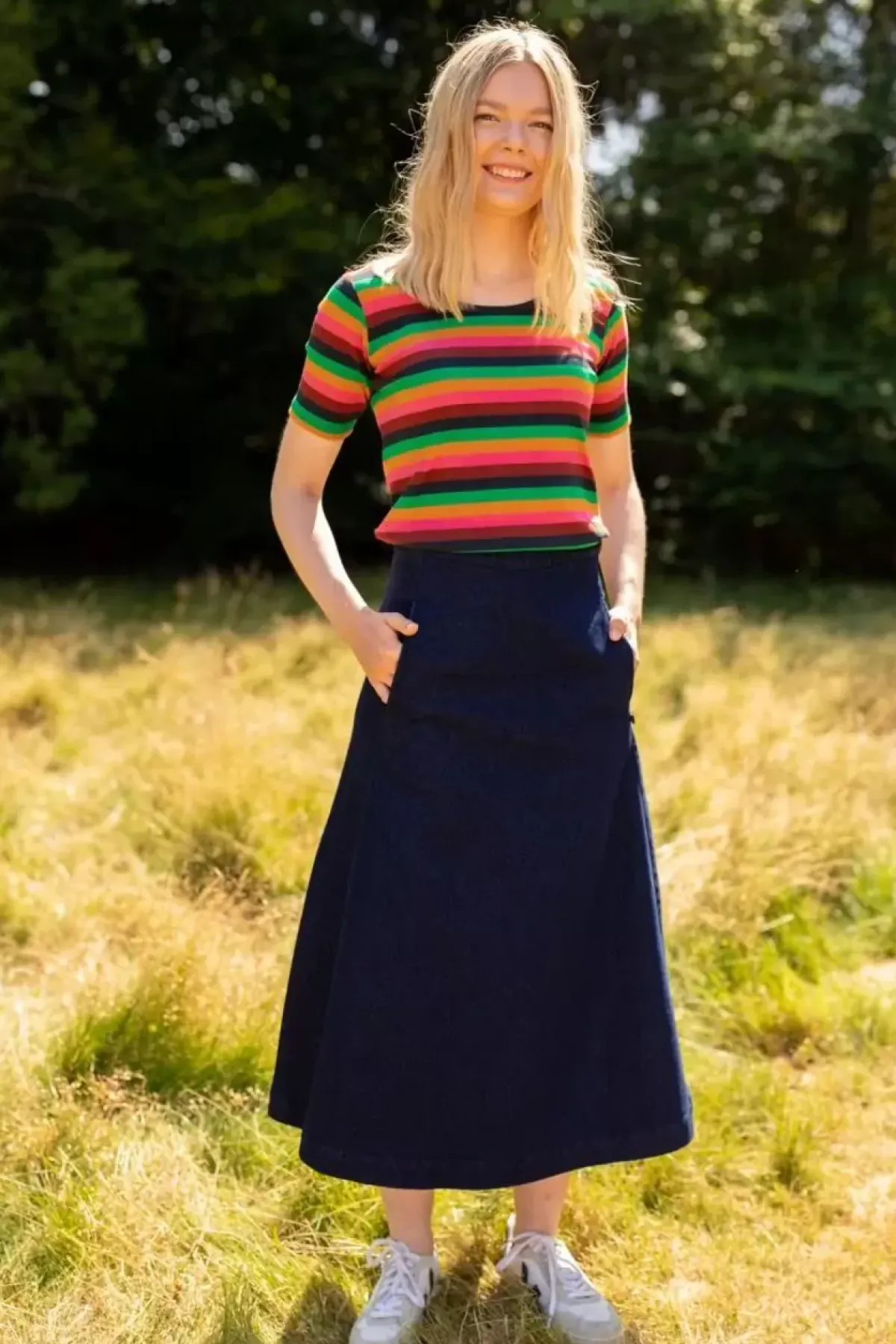 Danefæ T-Shirts>Ess - Danefriend Tee Tonic Stripe