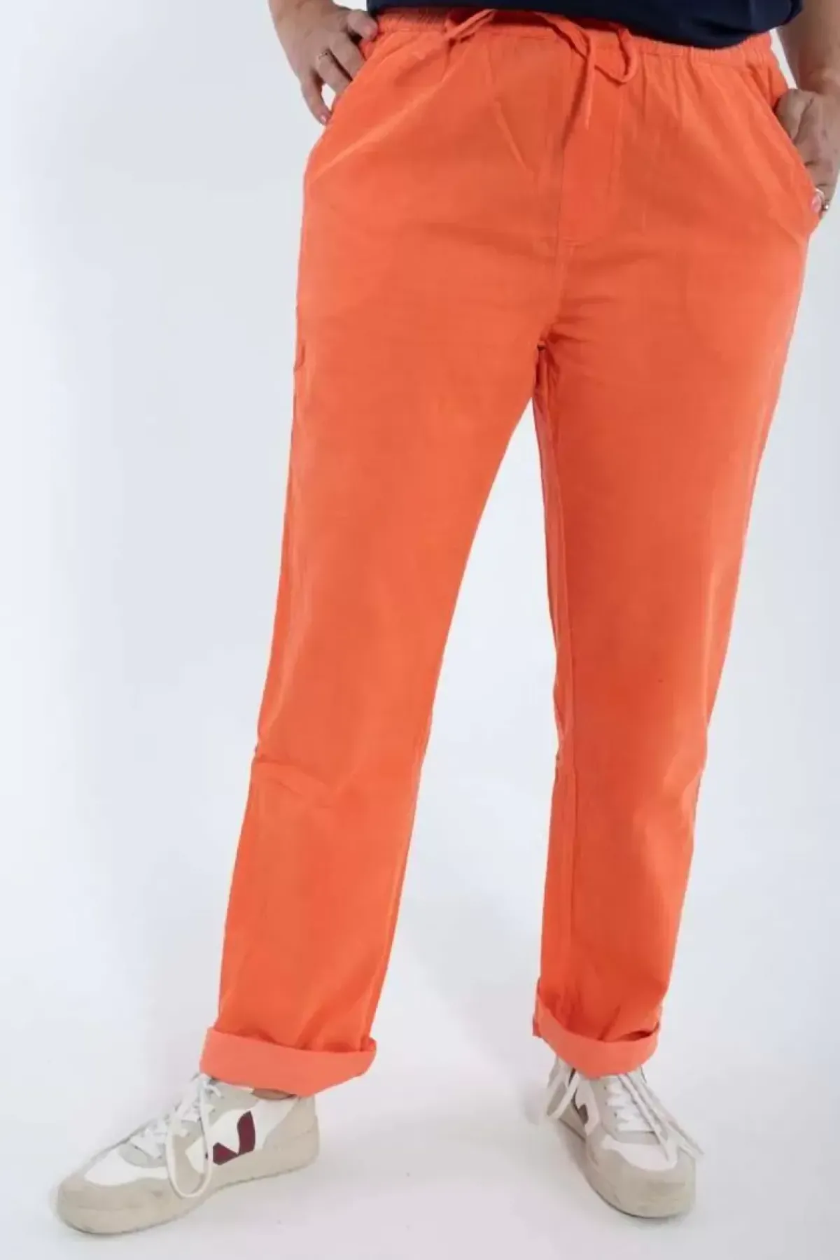 Danefæ Hosen>Ess - Daneliseleje Cord Pants Bright Coral
