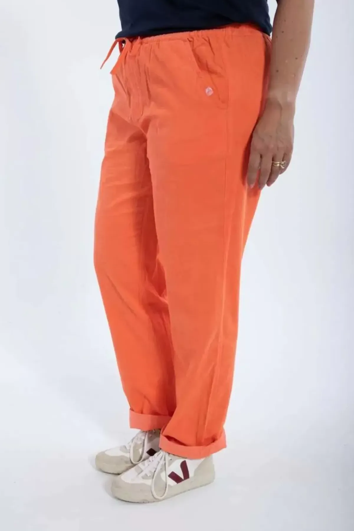 Danefæ Hosen>Ess - Daneliseleje Cord Pants Bright Coral