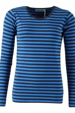 Danefæ Hemden Und Shirts>Ess - Danepartner Ls Blue/Dk Navy