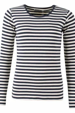Danefæ Hemden Und Shirts>Ess - Danepartner Ls Dk Navy/Chalk