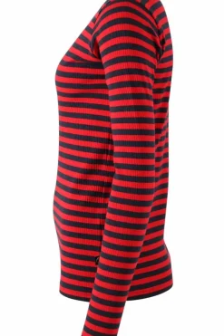 Danefæ Hemden Und Shirts>Ess - Danepartner Ls Dk Navy/Red