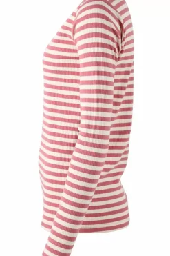 Danefæ Hemden Und Shirts>Ess - Danepartner Ls Old Rose/Chalk