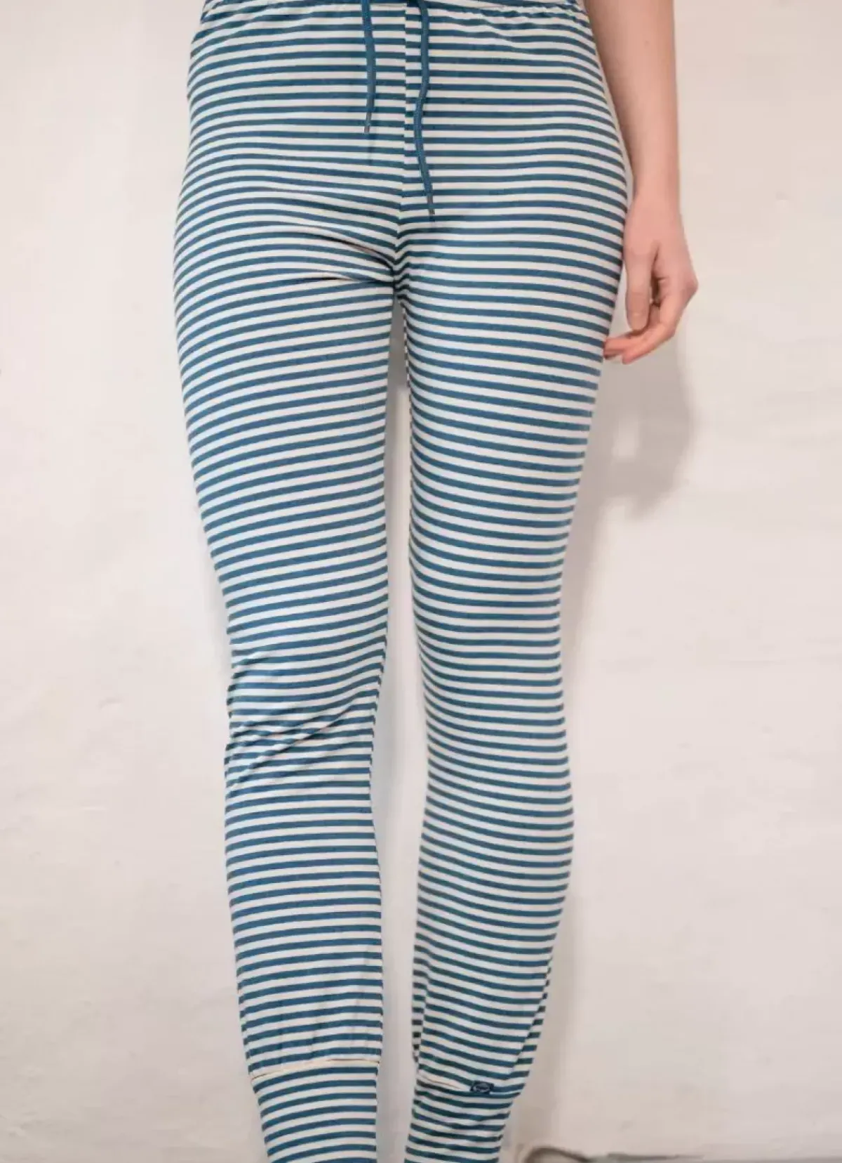 Danefæ Hosen>Ess - Danesandvig Wool Loungepants Stone Blue/Chalk