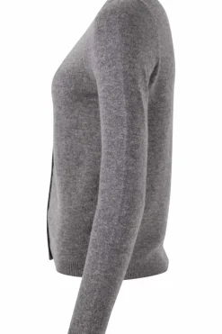 Danefæ Cardigan>Ess - Forget Me Not Merino Cardigan Heather Grey