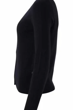Danefæ Cardigan>Ess - Forget Me Not Merino Cardigan Navy
