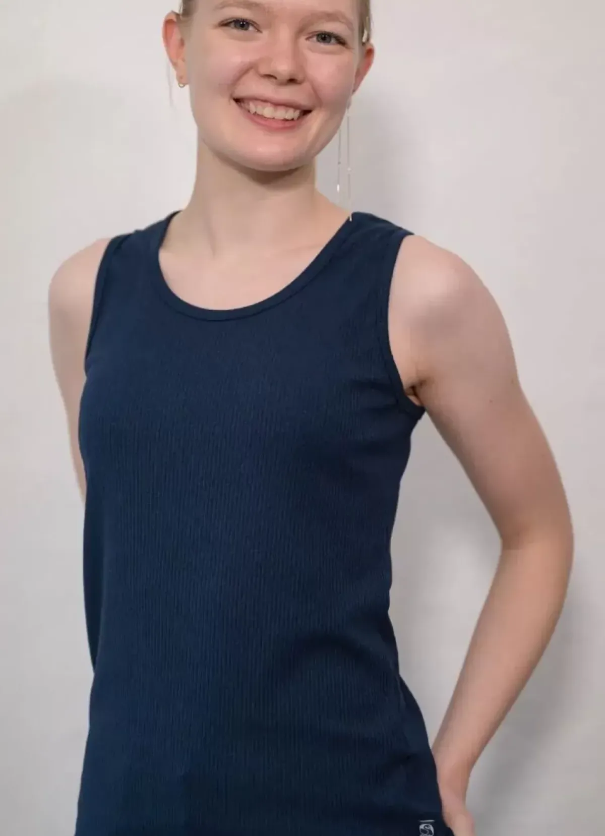 Danefæ Tops>Ess - Organic Danallinge Top Navy