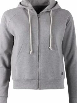 Danefæ Sweatshirts>Ess - Organic Danebalance Zip-Up Heather Grey