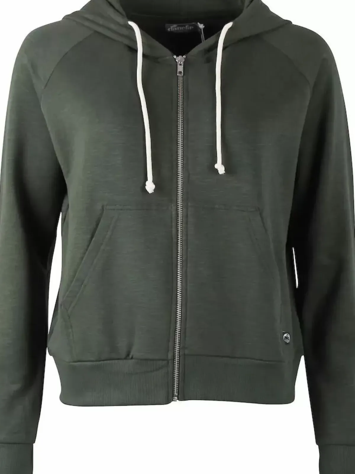 Danefæ Sweatshirts>Ess - Organic Danebalance Zip-Up Army