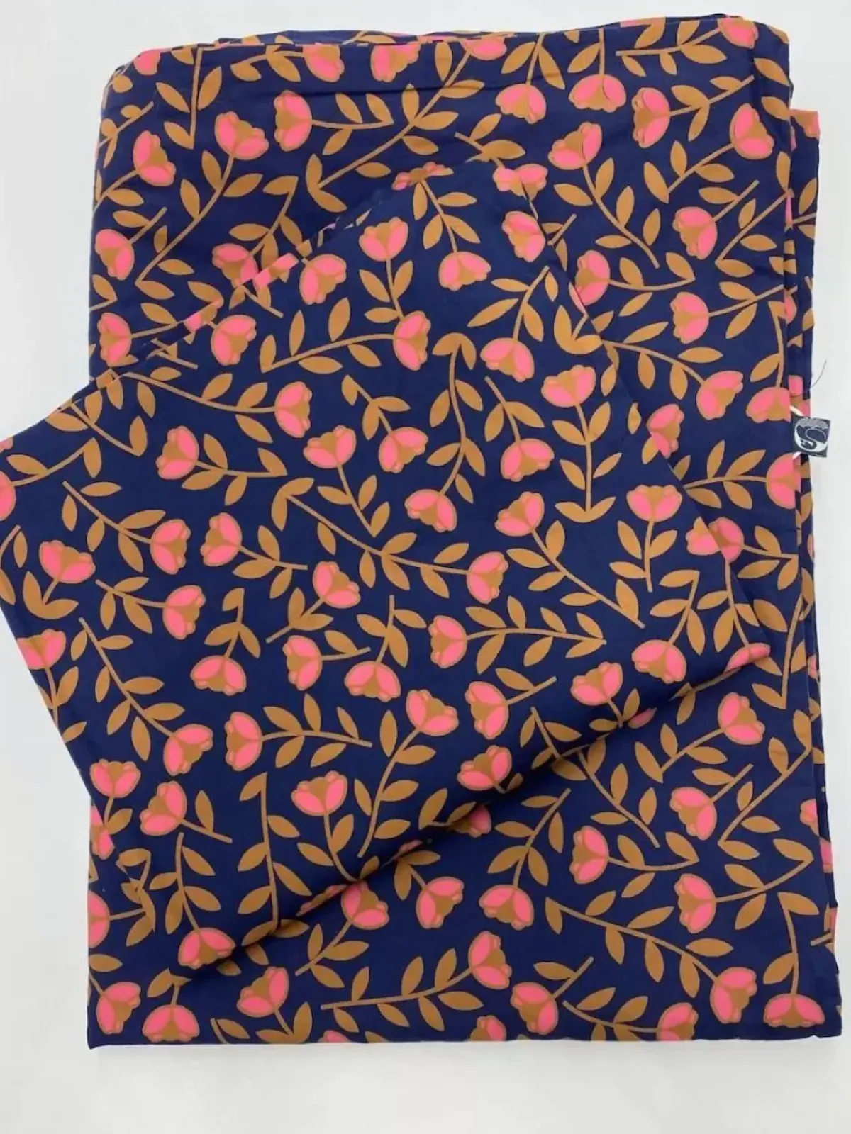 Danefæ Textilien Für Kinder>Ess - Organic Danebedlinen Junior Navy Fleurie