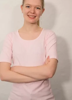 Danefæ T-Shirts>Ess - Organic Danegudhjem Tee Baby Pink