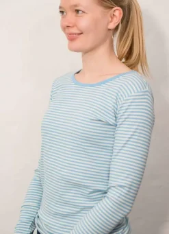 Danefæ Hemden Und Shirts>Ess - Organic Danepartner Ls Baby Blue/Chalk
