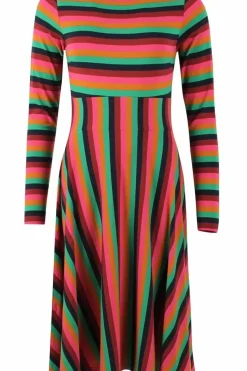 Danefæ Kleider>Ess - Sisse Wool Dress Tonic Stripe