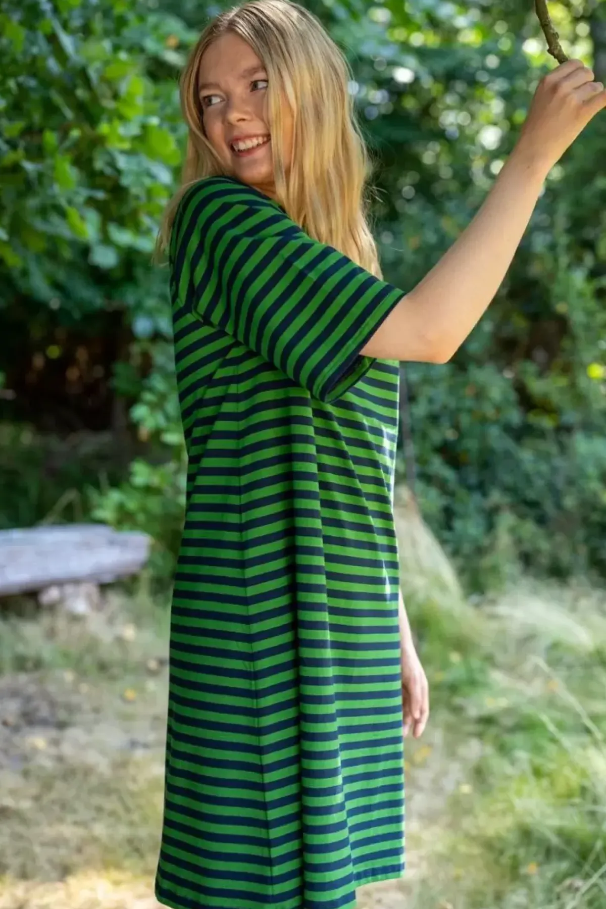 Danefæ Kleider>Ess - Sukker Dress Fall Jungle/Dk Navy