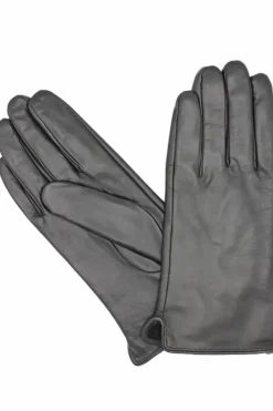 Danefæ Handschuhe>Fleeceforet Laederhandsker Black