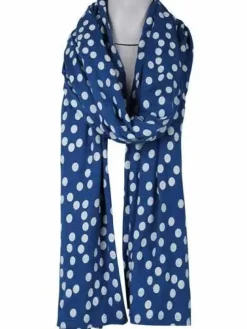 Danefæ Schals>Friend Scarf Indigo/Lt Beige Fundots