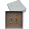 Danefæ Schmuck>Friihofsiig Oreringe Oval Drabe Peach