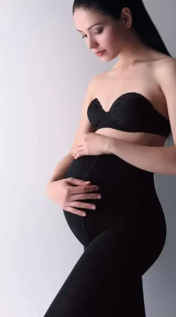 Danefæ Strumpfhosen>Giulia Mama Cotton 200 Nero