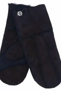 Danefæ Handschuhe>Handstrikket Merinould Vanter Dress Blue