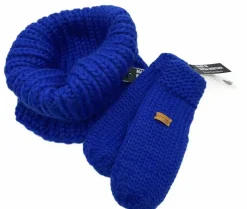 Danefæ Handschuhe>Handstrikket Merinould Vanter Galaxy Blue