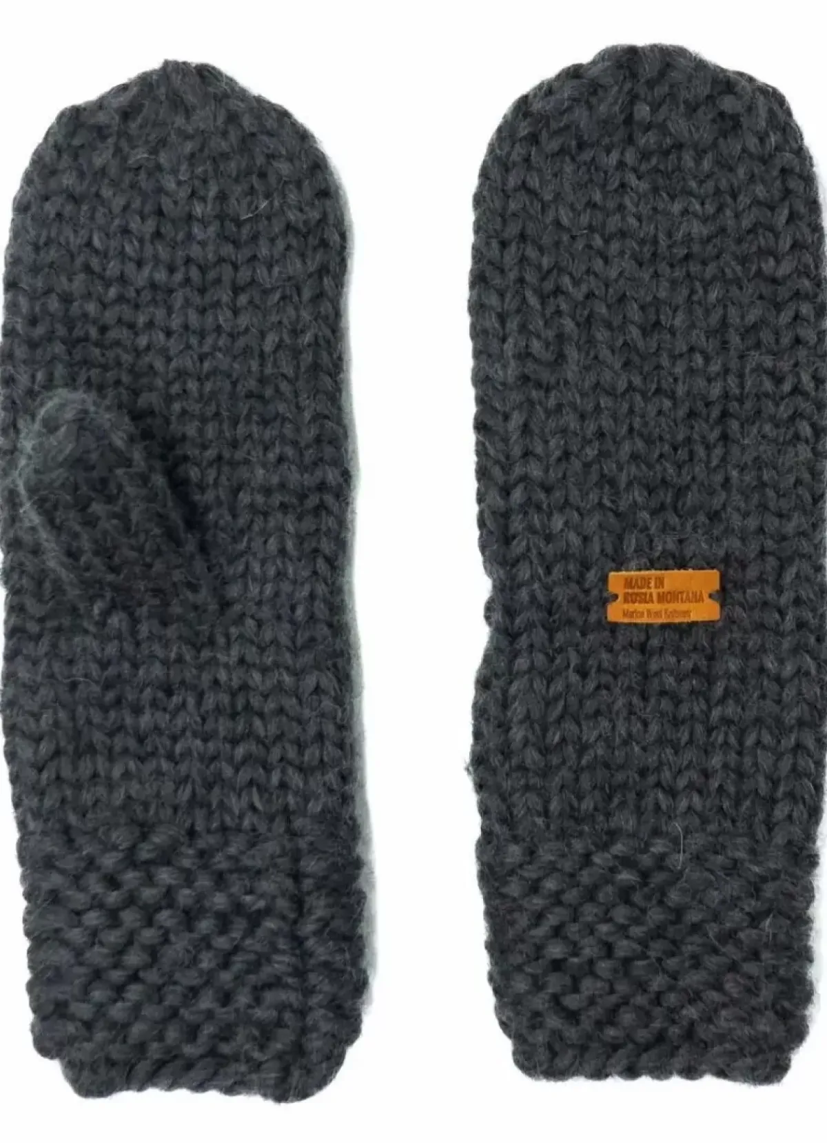 Danefæ Handschuhe>Handstrikket Merinould Vanter Dark Grey
