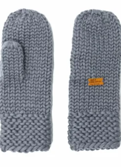 Danefæ Handschuhe>Handstrikket Merinould Vanter Light Grey