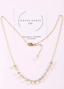 Danefæ Schmuck>Happy Hoop Cph Kiko Halskaede Guldfarvet/Off White