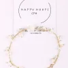 Danefæ Schmuck>Happy Hoop Cph Rosa Armband Guldfarvet/Off White