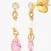 Danefæ Schmuck>Hultquist Cph Raindrop Oreringe Pink Pearl