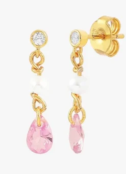 Danefæ Schmuck>Hultquist Cph Raindrop Oreringe Pink Pearl