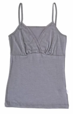 Danefæ Tops>Joha Chemise Victoria Wool/Silk Grey