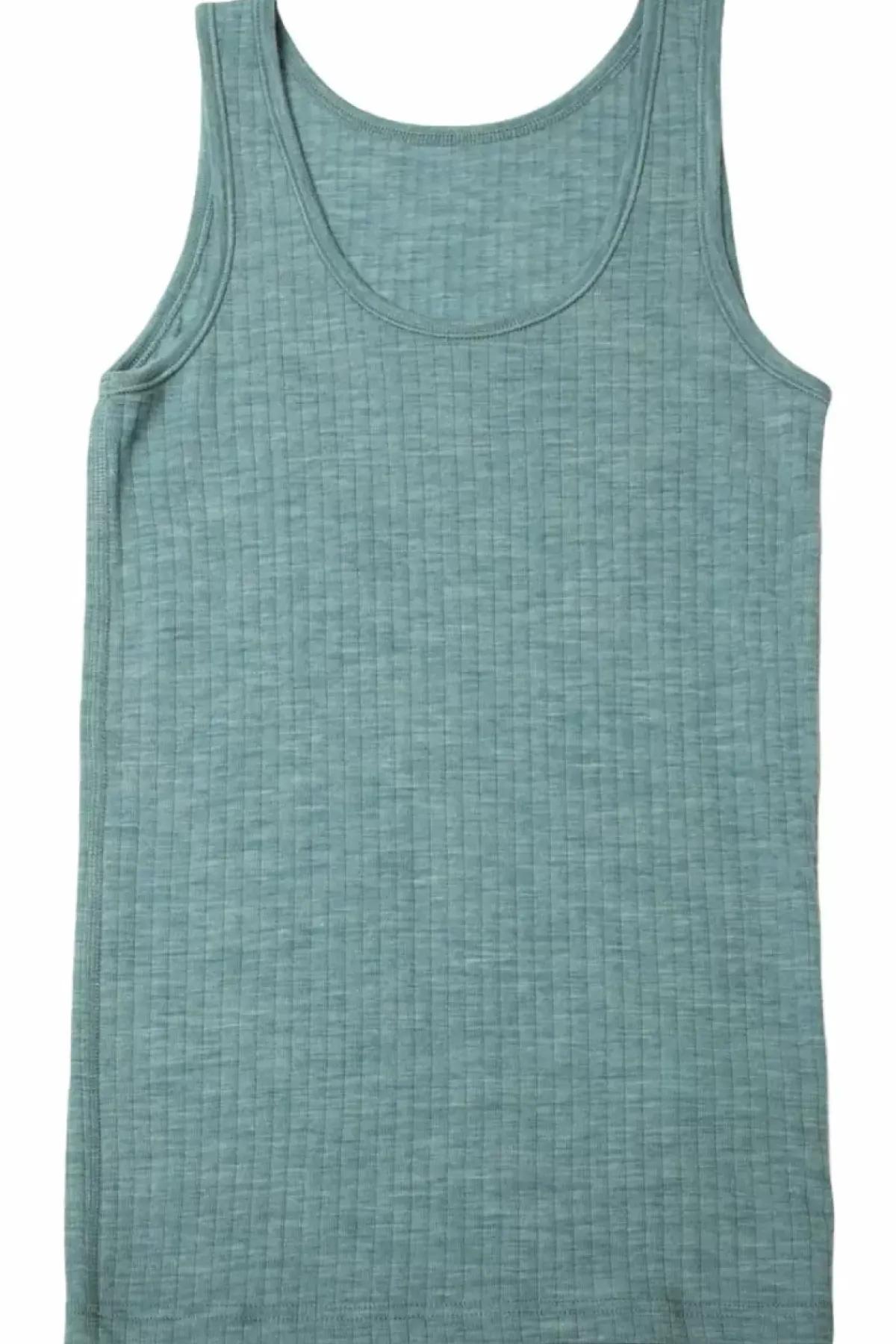 Danefæ Tops>Joha Wool Undershirt Aqua Melange