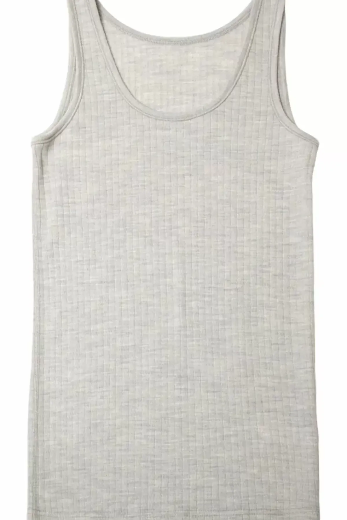 Danefæ Tops>Joha Wool Undershirt Silver Melange
