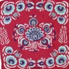 Danefæ Schals>Les Belles Vagabondes Mini Silk Scarf Zora Red