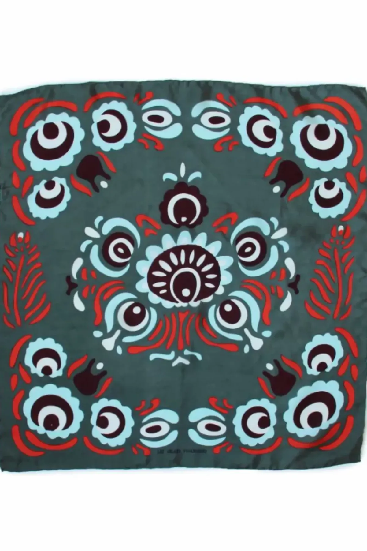 Danefæ Schals>Les Belles Vagabondes Mini Silk Scarf Zora Khaki