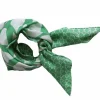Danefæ Schals>Les Belles Vagabondes Mini Silk Scarf Ficus Green