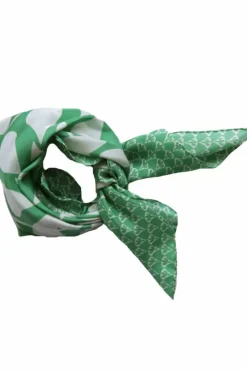 Danefæ Schals>Les Belles Vagabondes Mini Silk Scarf Ficus Green