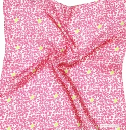 Danefæ Schals>Les Belles Vagabondes Mini Silk Scarf Pink Lobelia
