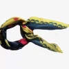 Danefæ Schals>Les Belles Vagabondes Mini Silk Scarf Mogador Yellow
