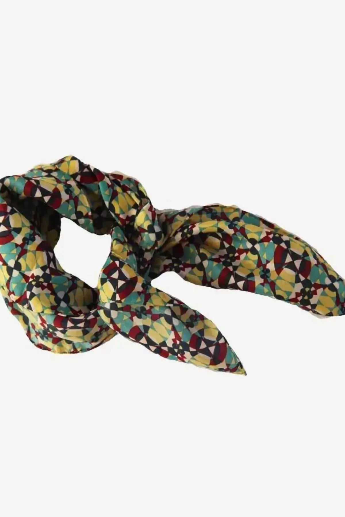 Danefæ Schals>Les Belles Vagabondes Mini Silk Scarf Kaleidoscope Prune