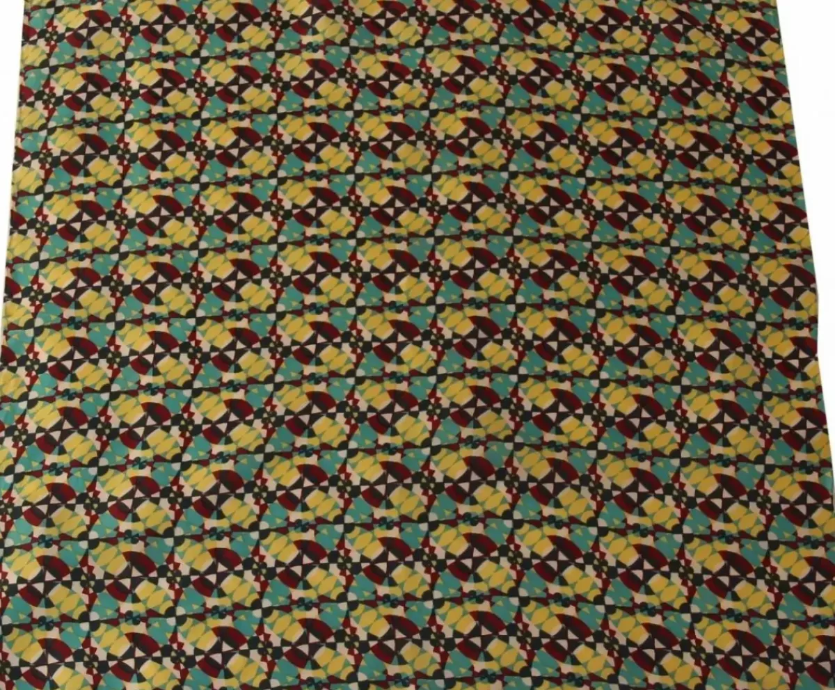 Danefæ Schals>Les Belles Vagabondes Mini Silk Scarf Kaleidoscope Prune