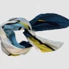 Danefæ Schals>Les Belles Vagabondes Mini Silk Scarf Expression Yellow