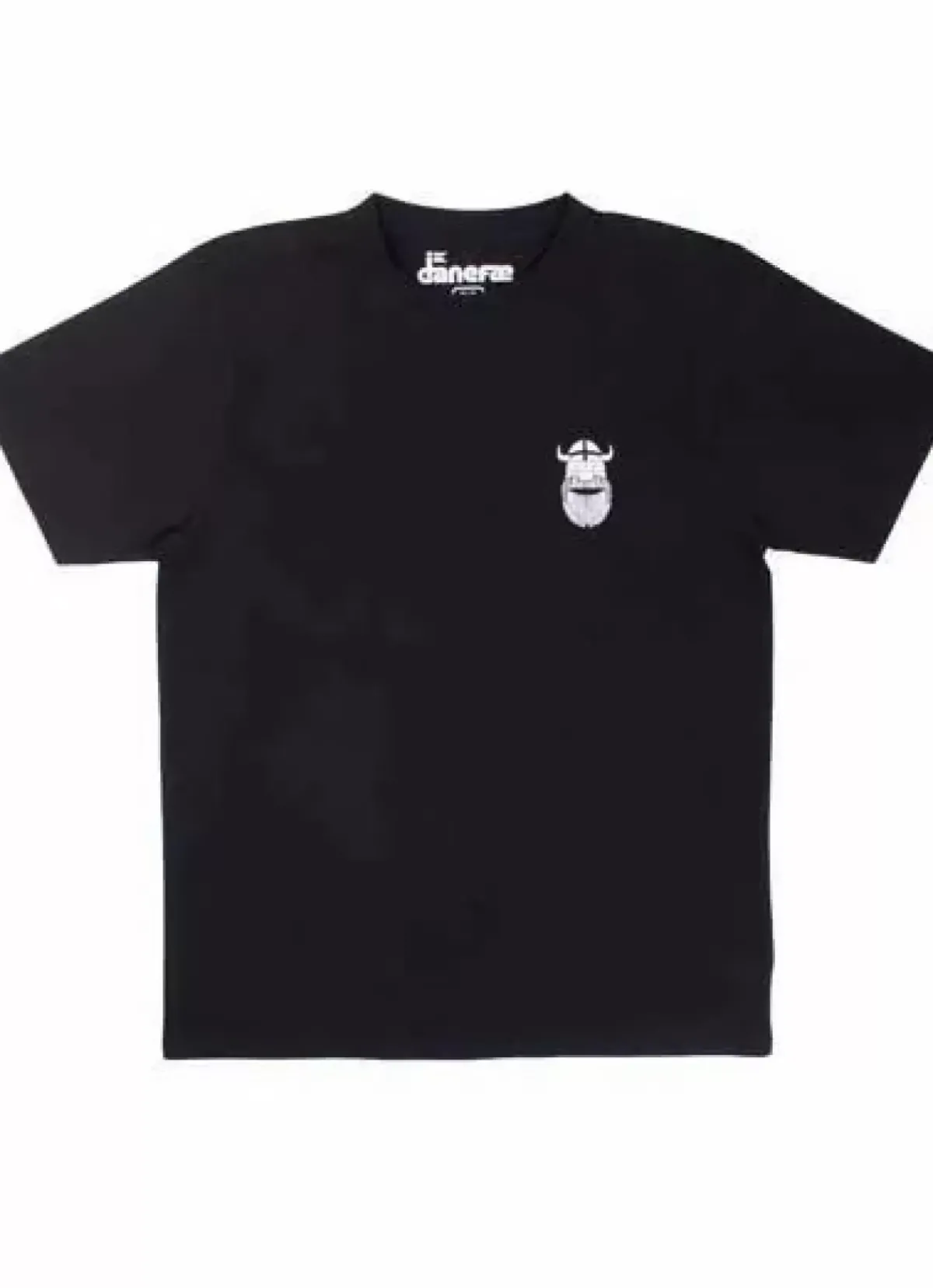 Danefæ T-Shirts>Mande Tee Black Rectoverso Erik
