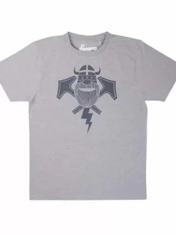 Danefæ T-Shirts>Mande Tee Heather Grey Thorbolt