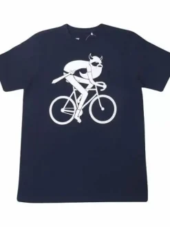 Danefæ T-Shirts>Mande Tee Navy Biking Viking