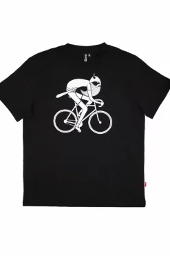 Danefæ T-Shirts>Mande Tee X Black Biking Viking (White)
