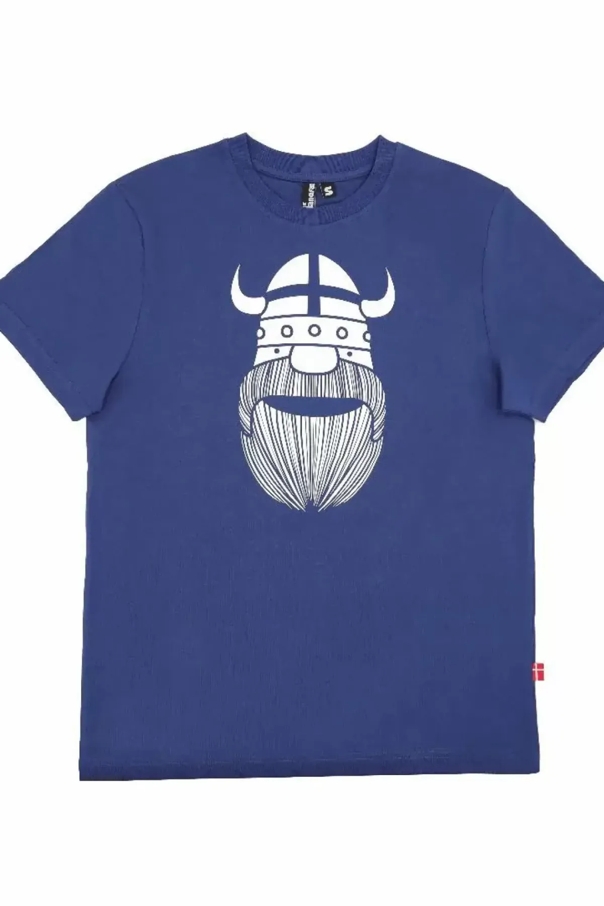 Danefæ T-Shirts>Mande Tee X Dusty Blue Erik (White)
