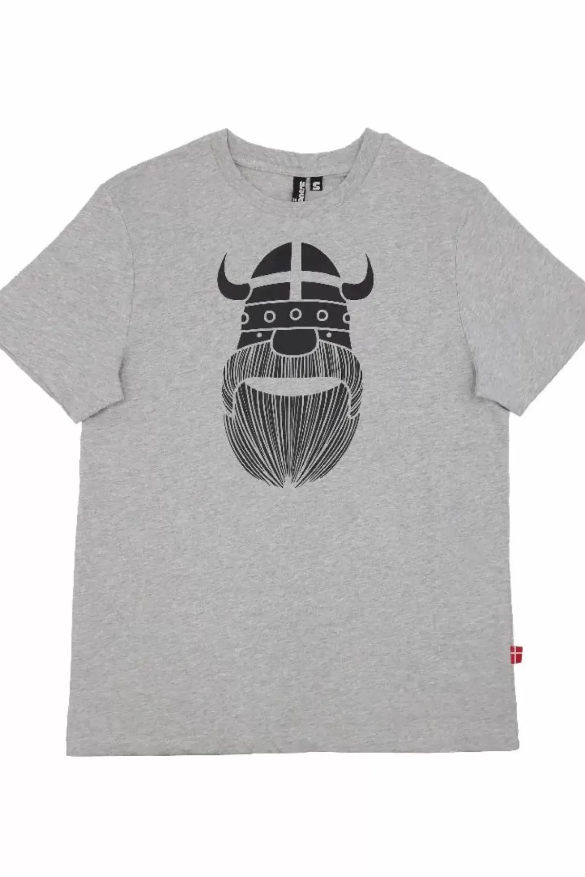 Danefæ T-Shirts>Mande Tee X Heather Grey Erik (Black)